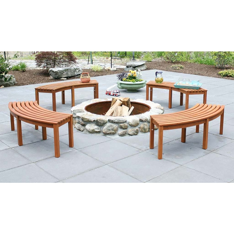Curved Backless Bench by Achla Designs