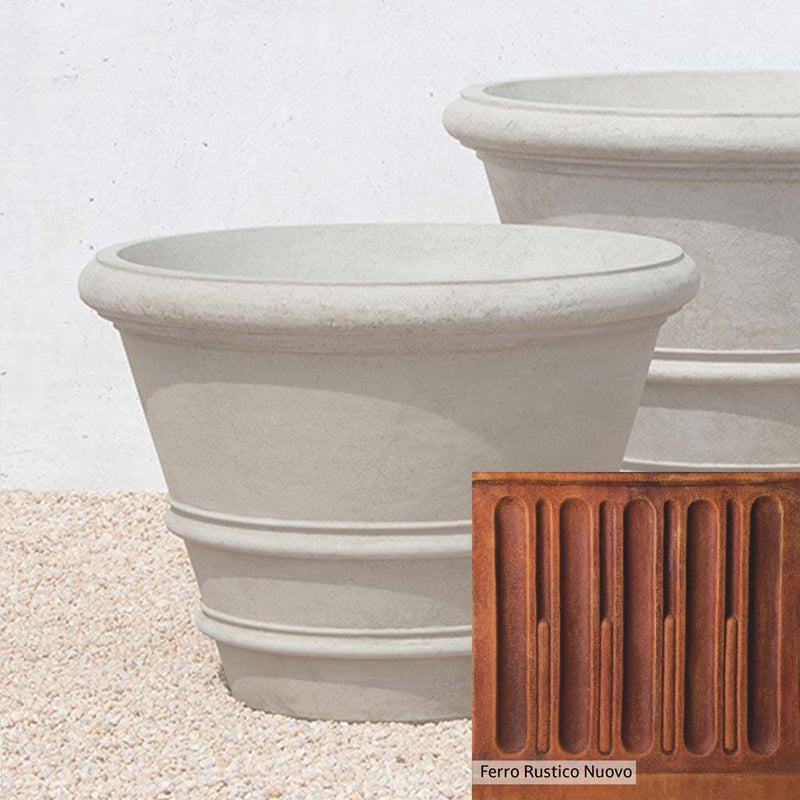 French Limestone Patina for the Campania International Classic Rolled Rim 31.5 inch, old-world creamy white with ivory undertones.