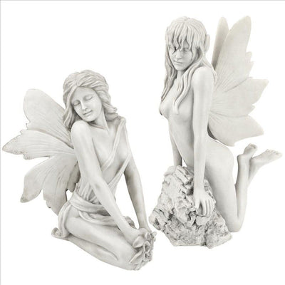 The Enchanted Garden Fairies Sculptures Set by Design Toscano