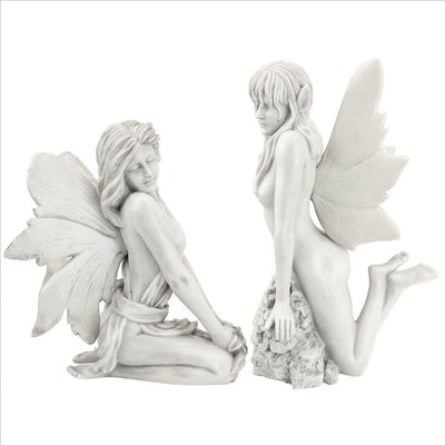 The Enchanted Garden Fairies Sculptures Set by Design Toscano