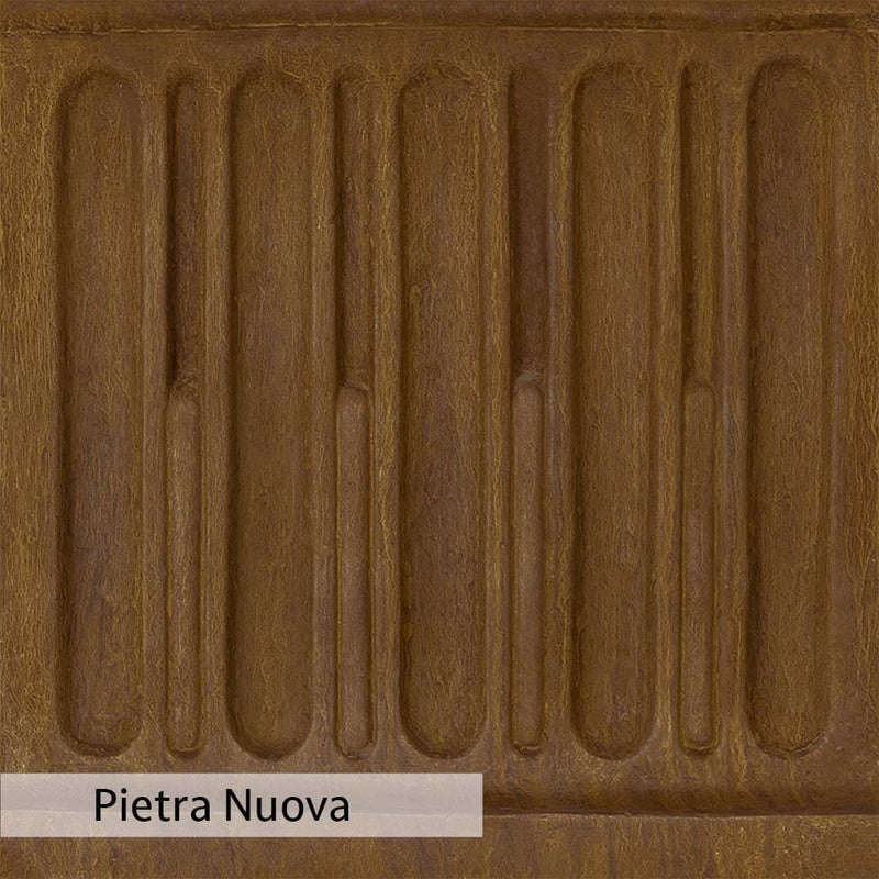 Pietra Nuova Patina for the Campania International Meditation Frog Bowl, a rich brown blended with black and orange.