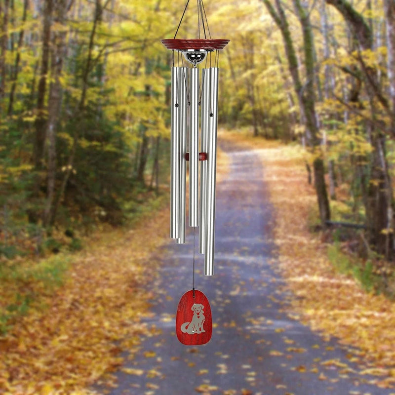 Memorial Pet Wind Chime with a Dog by Woodstock Chimes