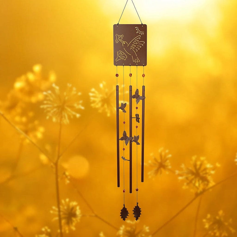 Victorian Garden Wind Chime with Hummingbird by Woodstock Chimes