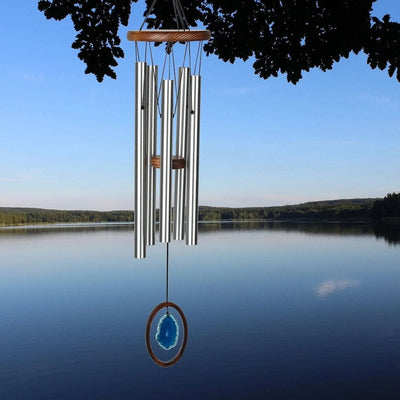 Agate Large Blue Wind Chime by Woodstock Chimes
