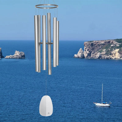 Windsinger Wind Chimes of Apollo in Silver by Woodstock Chimes