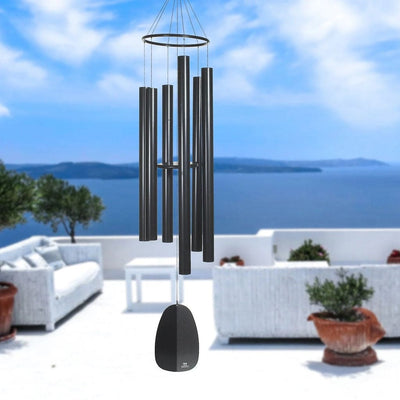 Windsinger Wind Chimes of King David in Black by Woodstock Chimes