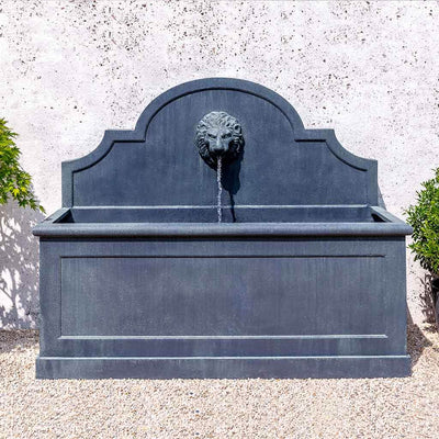Campania International Portofino Fountain is painted in the Lead Antique Patina, aged blue and grey layered to give the look of a classic antique lead patina.