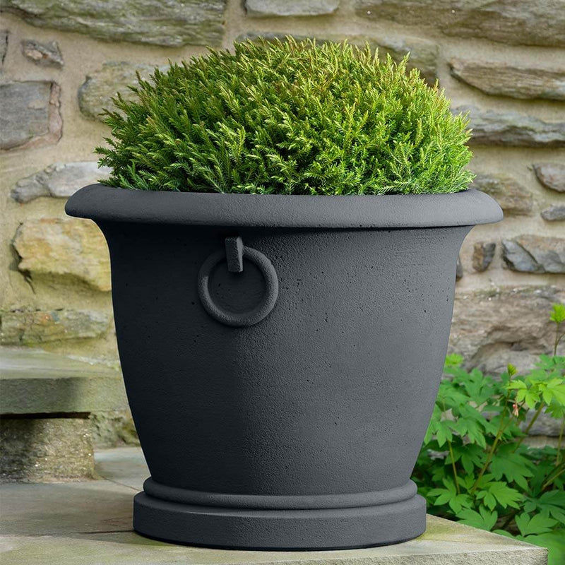 Campania International Chartwell Planter, shown in the Nero Nuovo color.