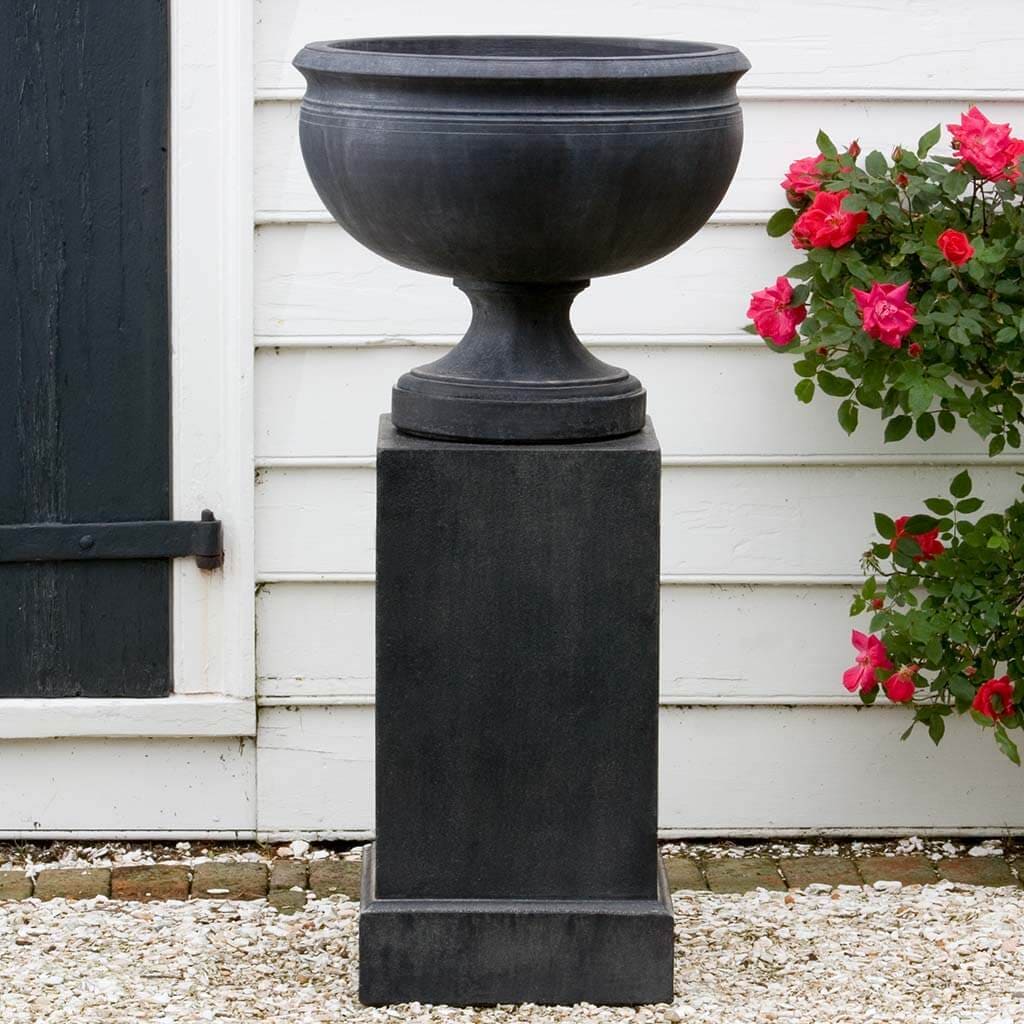 Campania International Williamsburg Plantation Urn with Classic Tall Pedestal - Thumbnail 2