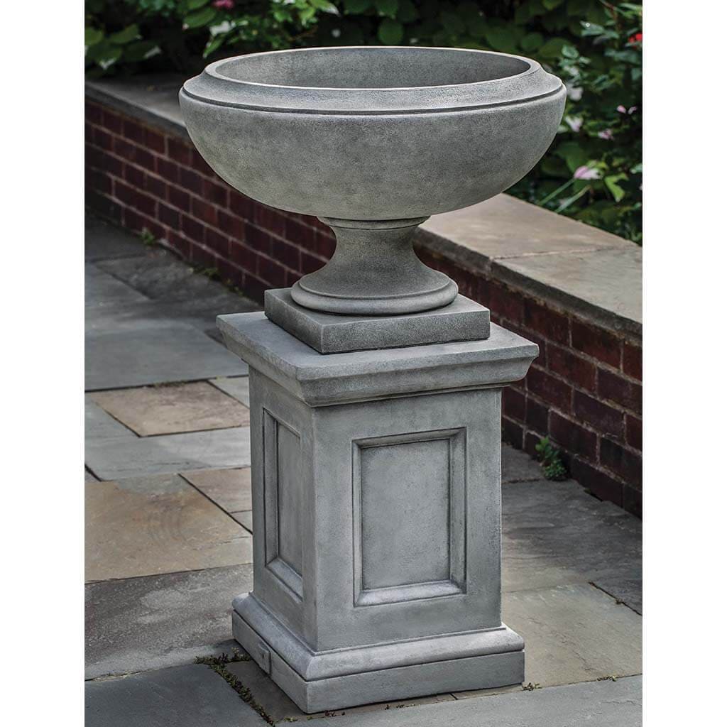 Campania International Jensen Urn Small with Barnett Pedestal