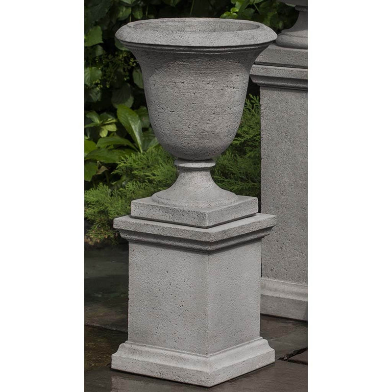 Campania International Linwood Urn with Low Wolcott Pedestal