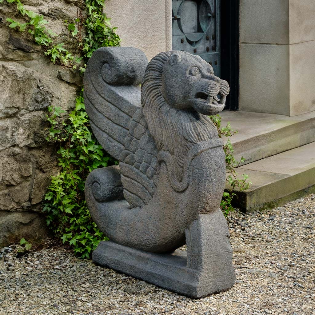 Campania International Winged Lion Garden Statue