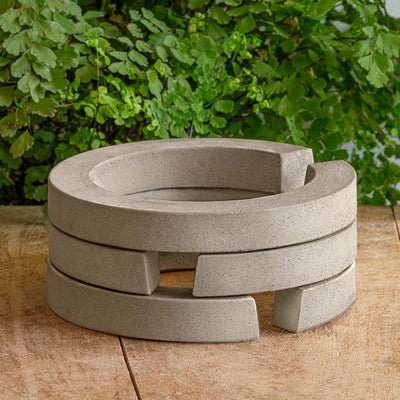 Campania International Guard Round Riser Set of 3 helps reduce fountain splash.