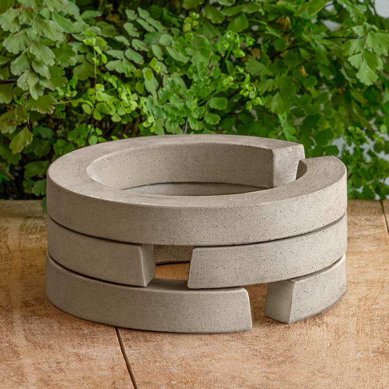 Campania International Guard Round Riser Set of 3 helps reduce fountain splash.