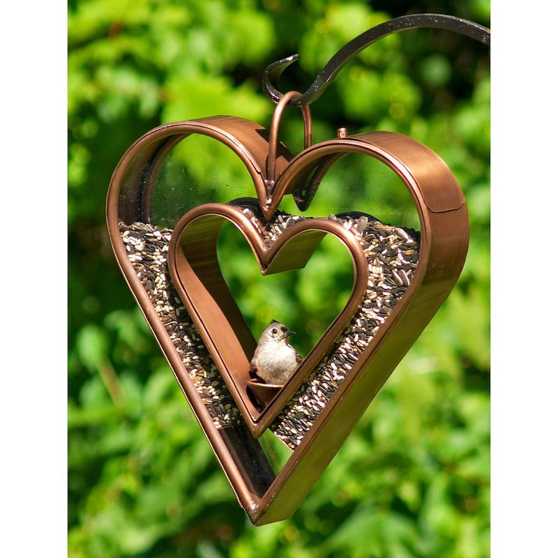 Good Directions Heart FlyinThru™ Bird Feeder in Copper Finish