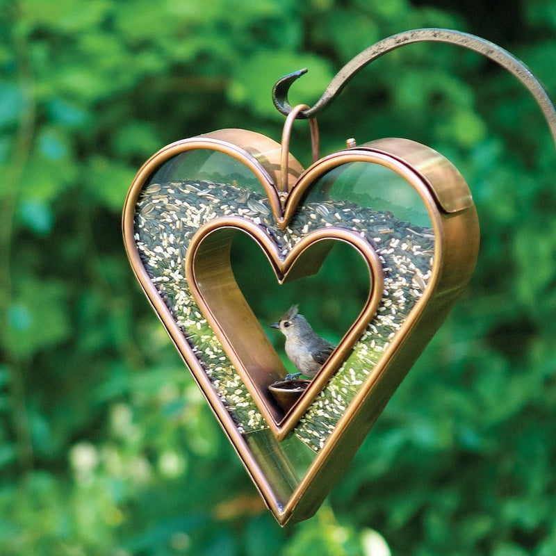 Good Directions Heart FlyinThru™ Bird Feeder in Copper Finish