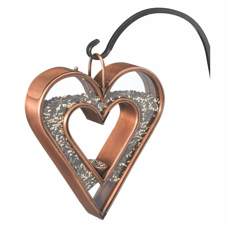 Good Directions Heart FlyinThru™ Bird Feeder in Copper Finish