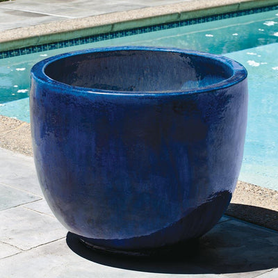 Campania International Sem Small Planter in Riviera Blue