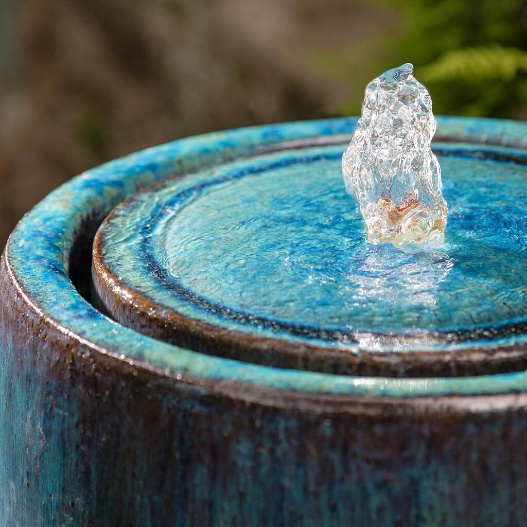 Campania International Daralis TAll Fountain in Weathered Copper