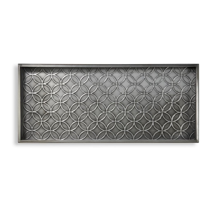 Good Directions Double Circles Boot Tray in Dark Zinc in Gray Finish