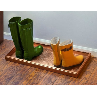 Good Directions Double Circles Copper Boot Tray