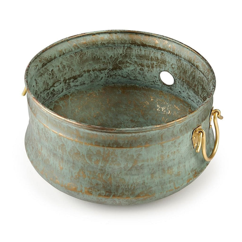 Good Directions Sedona Hose Pot with Lid with Brass Accents