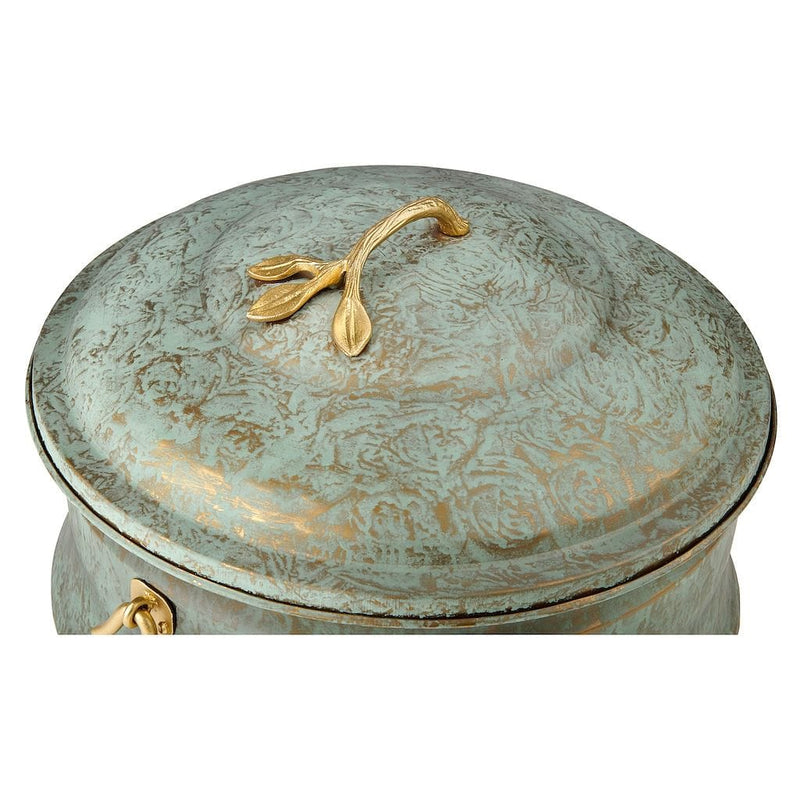 Good Directions Sedona Hose Pot with Lid with Brass Accents