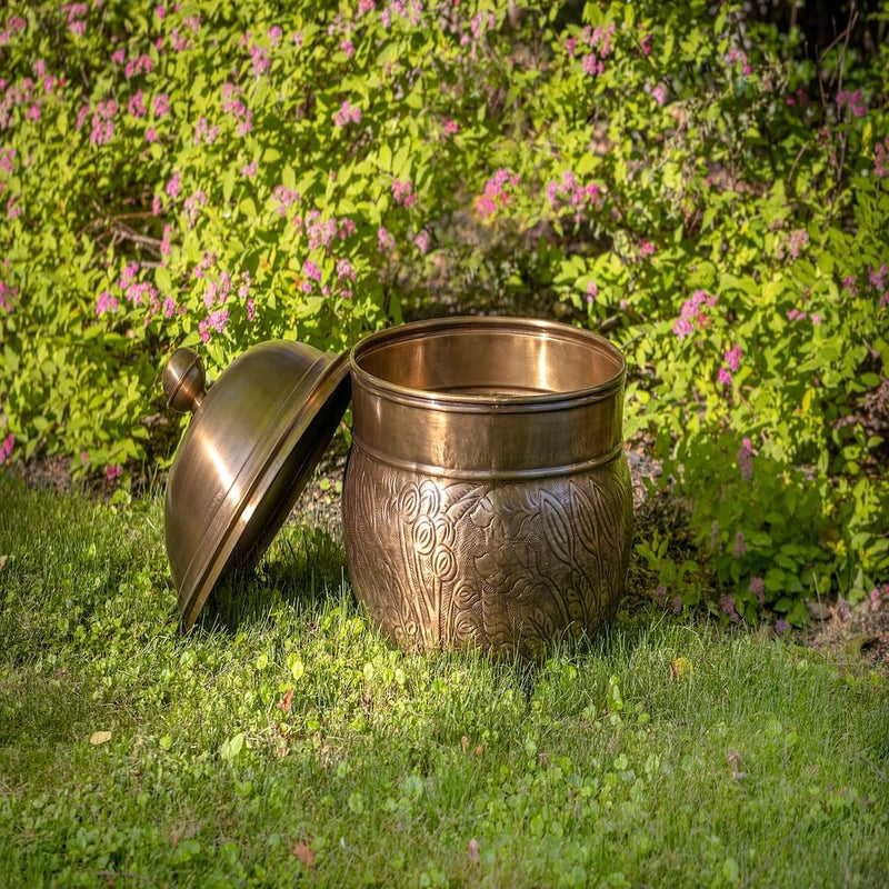 Good Directions Brass Key West Hose Pot with Lid