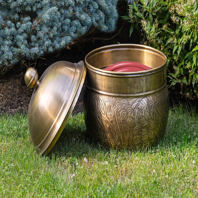 Good Directions Brass Key West Hose Pot with Lid