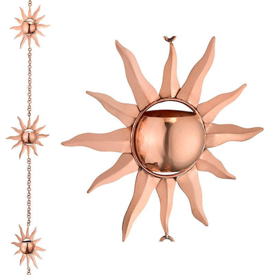Good Directions Sun Pure Copper 8.5 ft. Rain Chain