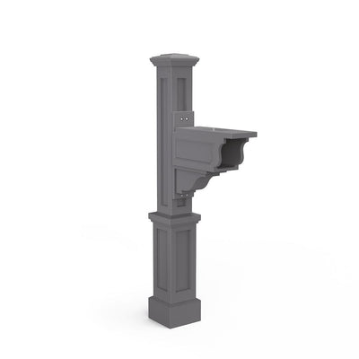 The Mayne Dover Mail Post, in the graphite finish,detailed to show the shape and color clearly.