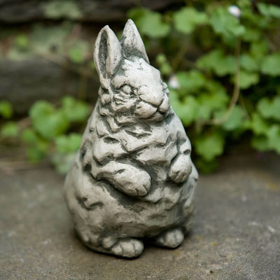 Campania International Whisper Statue stained in the Alpine Stone  patina, the ideal color for this garden statue.