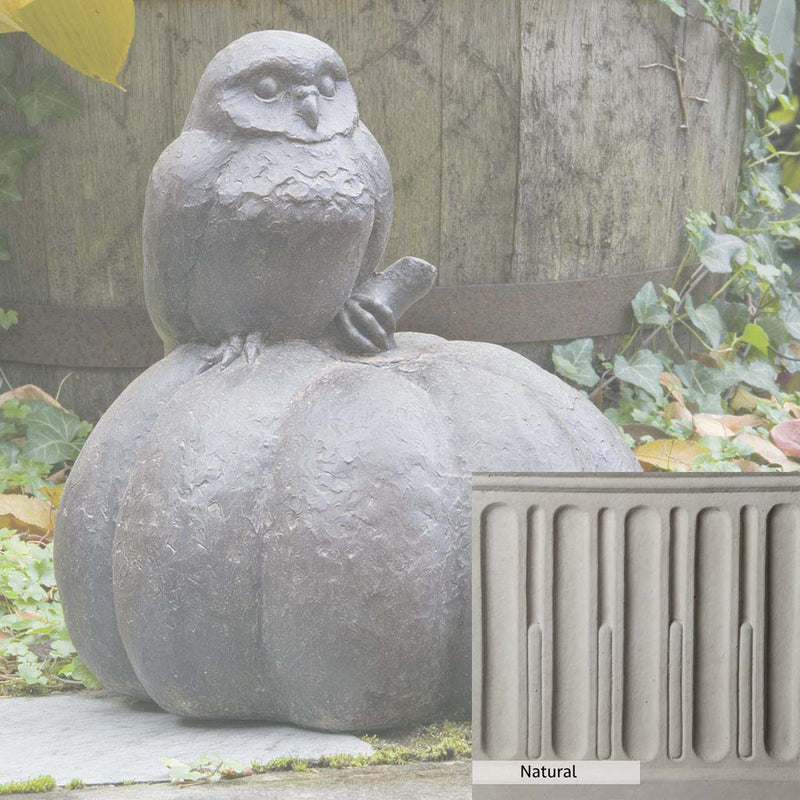Campania International Owl on Pumpkin Statue