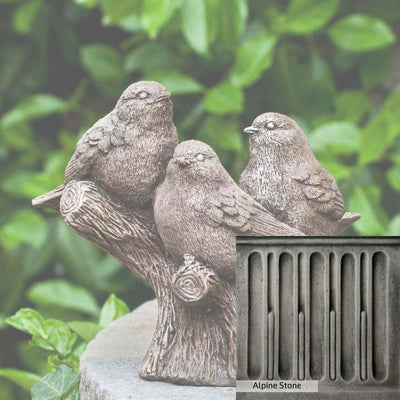 Alpine Stone Patina for the Campania International Three's Company Statue, a medium gray with a bit of green to define the details.