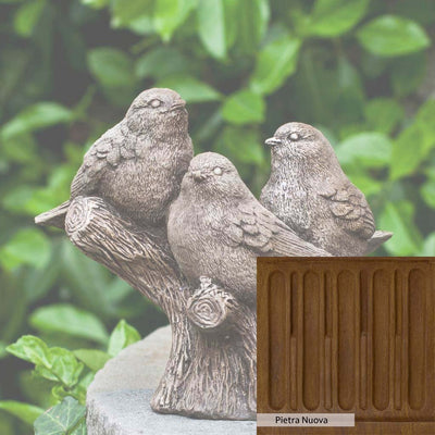 Pietra Nuova Patina for the Campania International Three's Company Statue, a rich brown blended with black and orange.