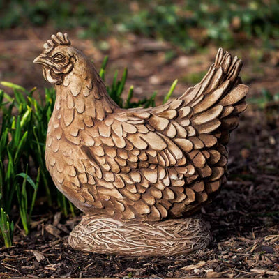 Campania International Henrietta Statue stained in the Brownstone  patina, the ideal color for this garden statue.