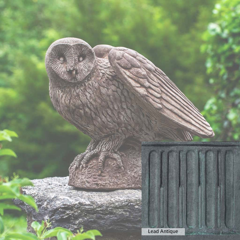 The Lead Antique Patina for the Campania International Barny Statue, aged blue and grey layered to give the look of a classic antique lead patina.