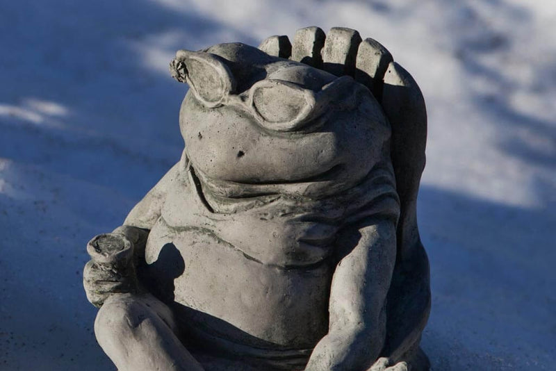 Campania International Doris on the Beach Statue stained in the Alpine Stone  patina, the ideal color for this garden statue.