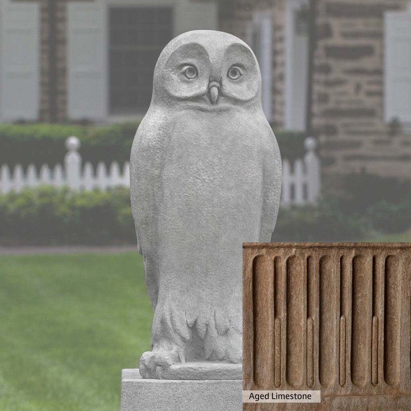 Aged Limestone Patina for the Campania International Dr. Hoo Statue, brown, orange, and green for an old stone look.