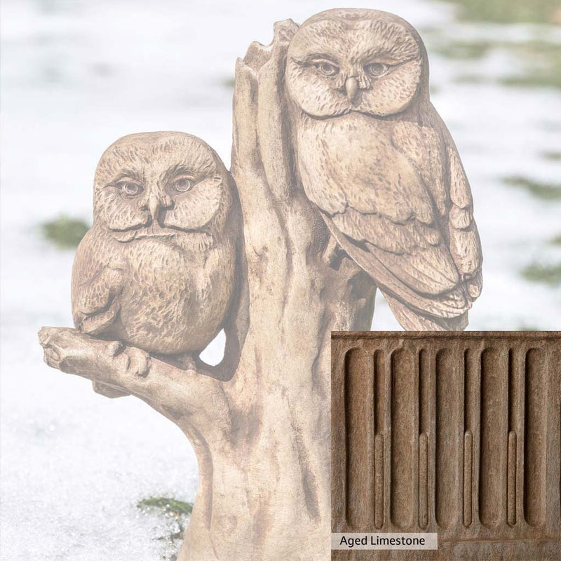Aged Limestone Patina for the Campania International Night Watch Statue, brown, orange, and green for an old stone look.