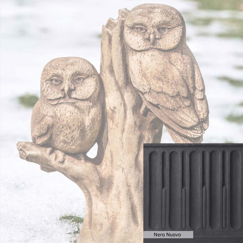 Nero Nuovo Patina for the Campania International Night Watch Statue, bold dramatic black patina for the garden.