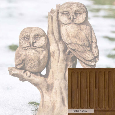 Pietra Nuova Patina for the Campania International Night Watch Statue, a rich brown blended with black and orange.