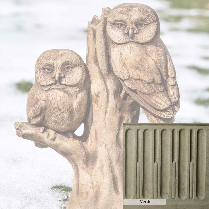 Verde Patina for the Campania International Night Watch Statue, green and gray come together in a soft tone blended into a soft green.