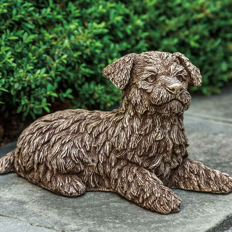 Campania International Mia Dog Statue is shown in Brownstone. Mia is a perfect gift for any dog lover.