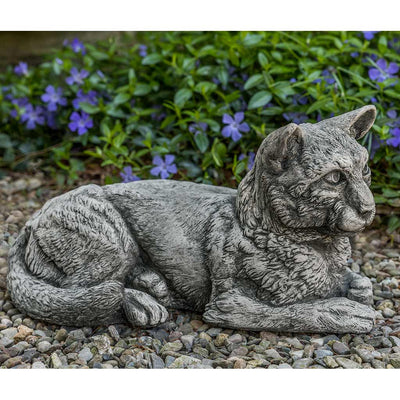 Campania International Chester Statue, set in the garden to add charm and character. The statue is shown in the Alpine Stone Patina.