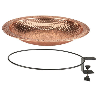 Good Directions Pure Copper 18 inch Deck Mount Birdbath