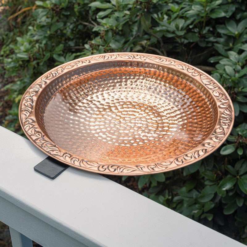 Good Directions Pure Copper 18 inch Deck Mount Birdbath