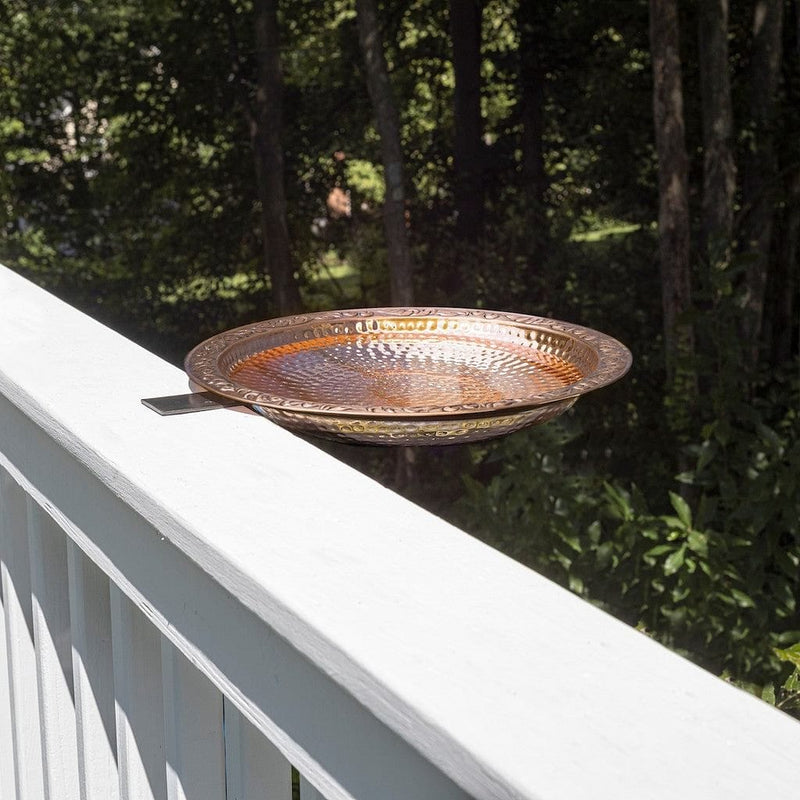 Good Directions Pure Copper 18 inch Deck Mount Birdbath