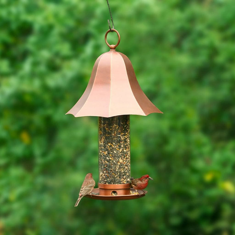 Good Directions Copper Bell Tube Bird Feeder