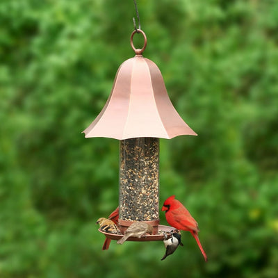 Good Directions Copper Bell Tube Bird Feeder